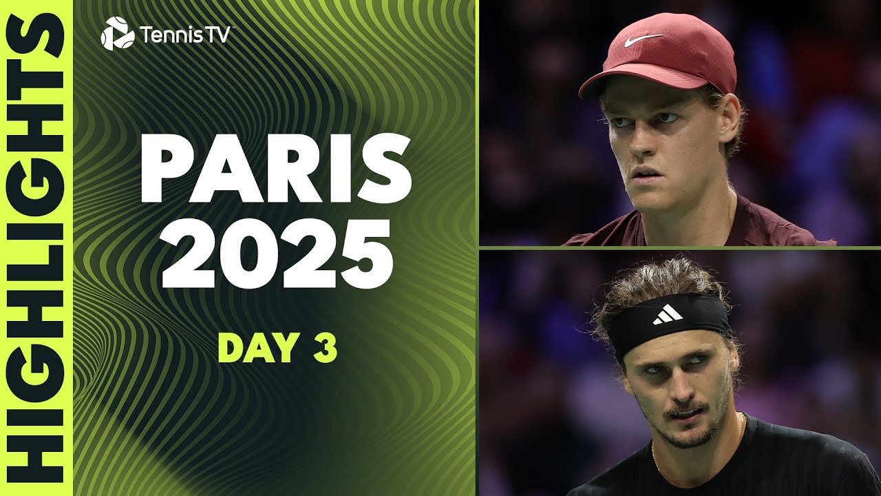 Sinner Faces Bergs; Zverev, Fonseca & Bublik Feature | Paris 2025 Day 3 Highlights