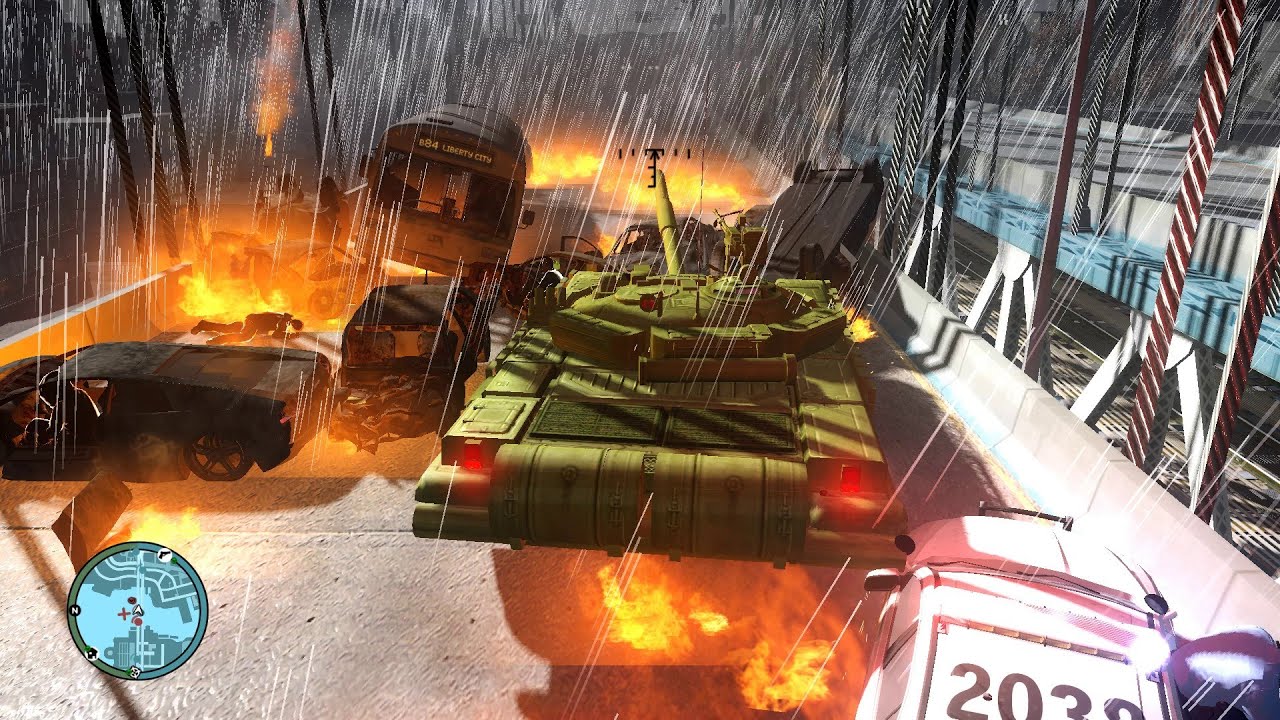 GTA 4 Red Alert. Soviet  Main Battle Tank T-72
