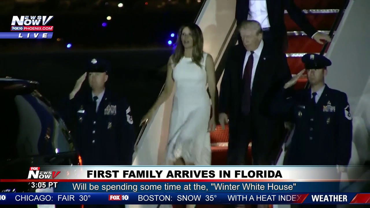 FLORIDA ARRIVAL: First Family Spending Thanksgiving at Mar-a-Lago (FNN)