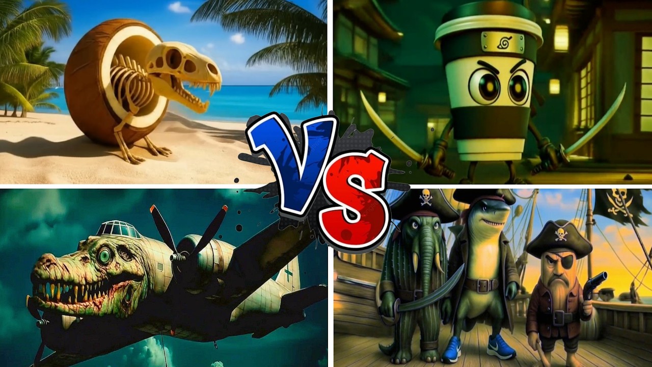 BRAINROT EXTINCTION 🆚️ CAPPUCINA ASSASINO 🆚️ BOMBARDIRO CROCODILO 🆚️ BRAINROT PIRATES  - TILES HOP