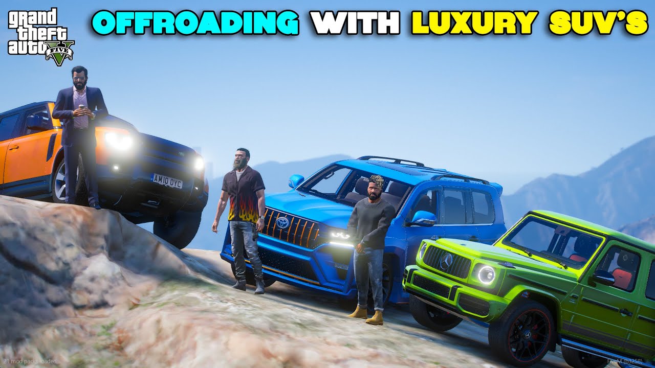 OFFROADING WITH LUXURY SUV'S TO A MOUNTAIN | GTA 5 | GAMEPLAY