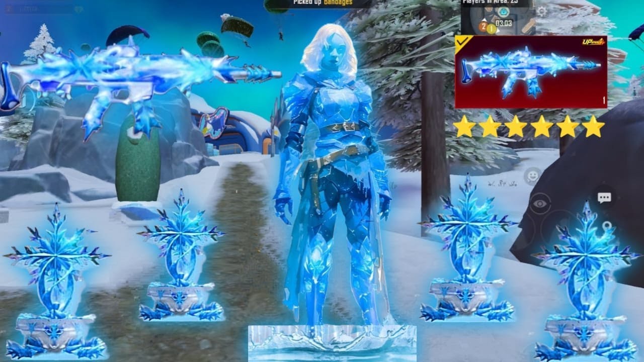 POWER OF MACHINE GUN 😱 BEST GLACIER X-suit Gameplay 🔥 BGMI