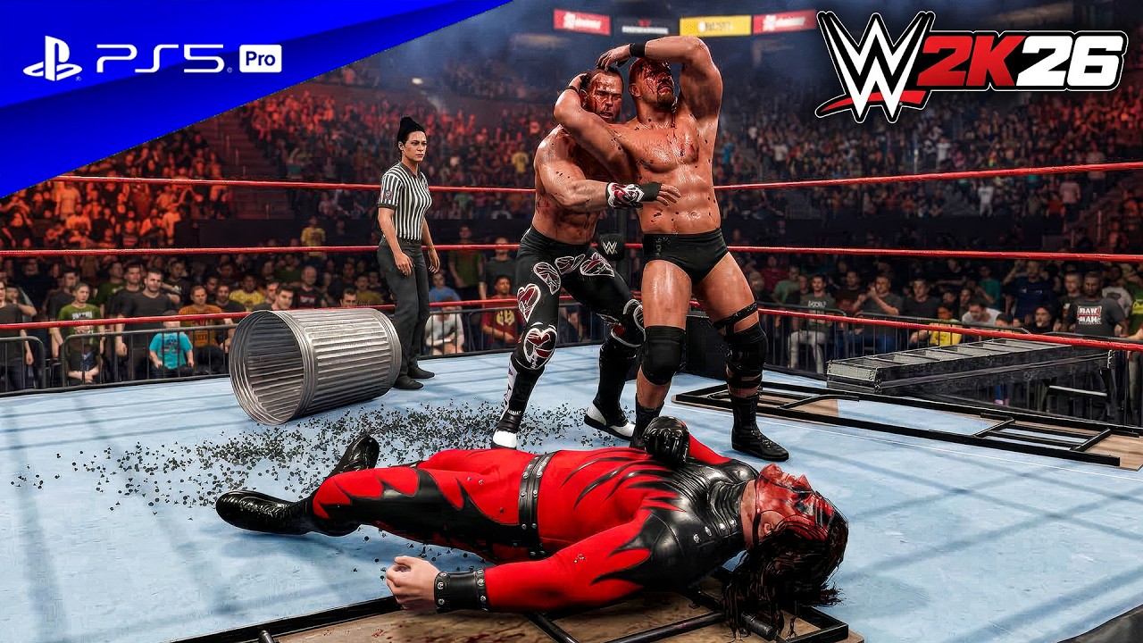 WWE 2K26 - Стоун Колд против Рока против Кейна против HBK - Матч 
