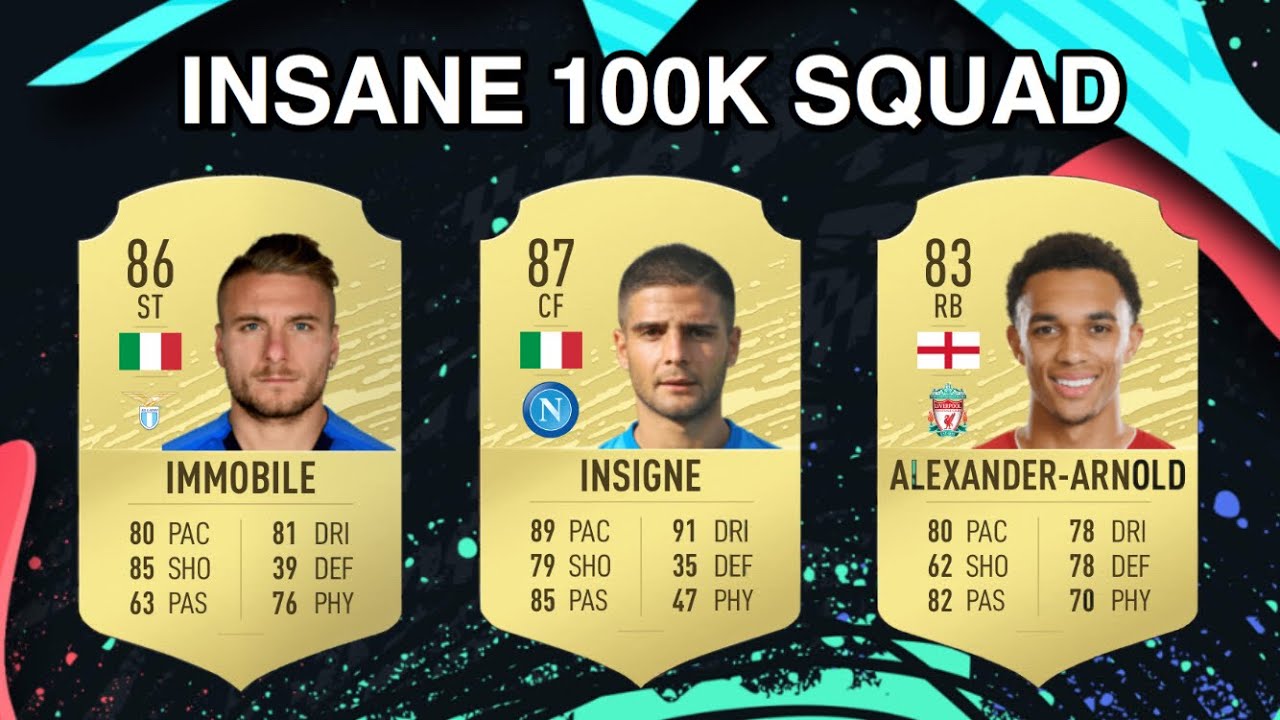 INSANE 100K HYBRID SQUAD BUILDER FIFA 20