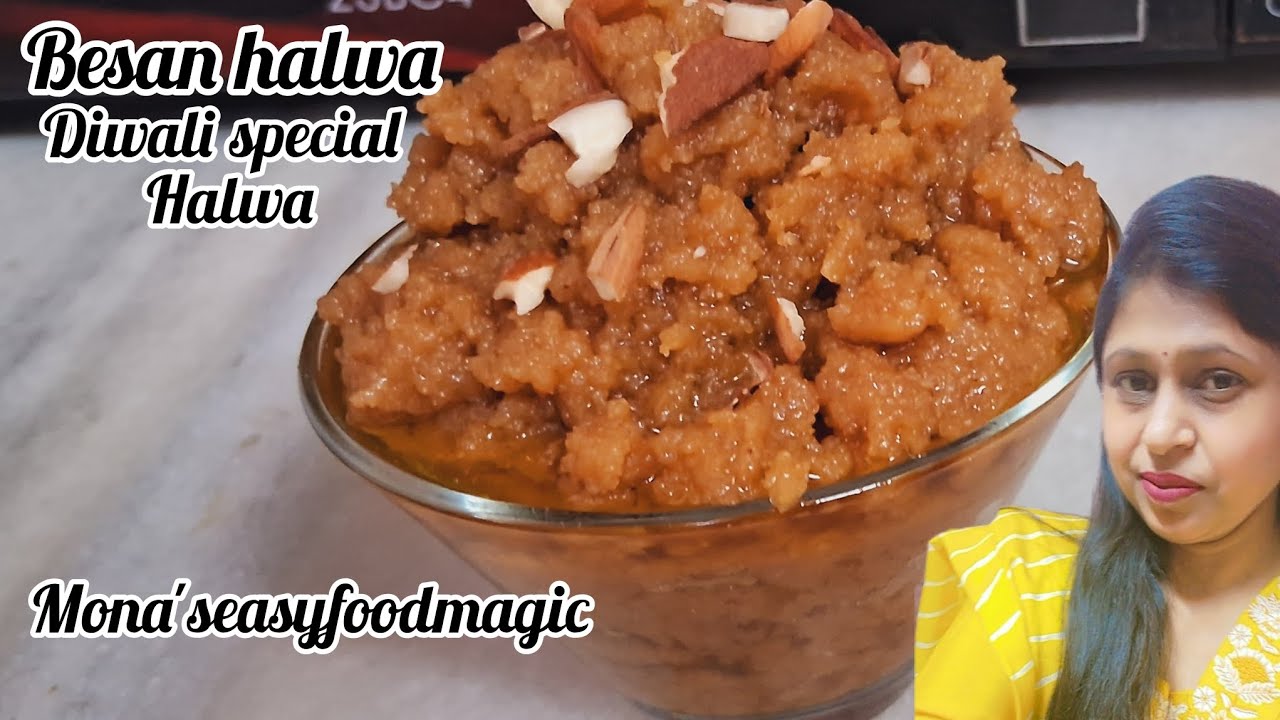 दिवाली पर बेसन हलवा कैसे बनाएं/Besan Halwa for Diwali Celebrations/Mona mahipal