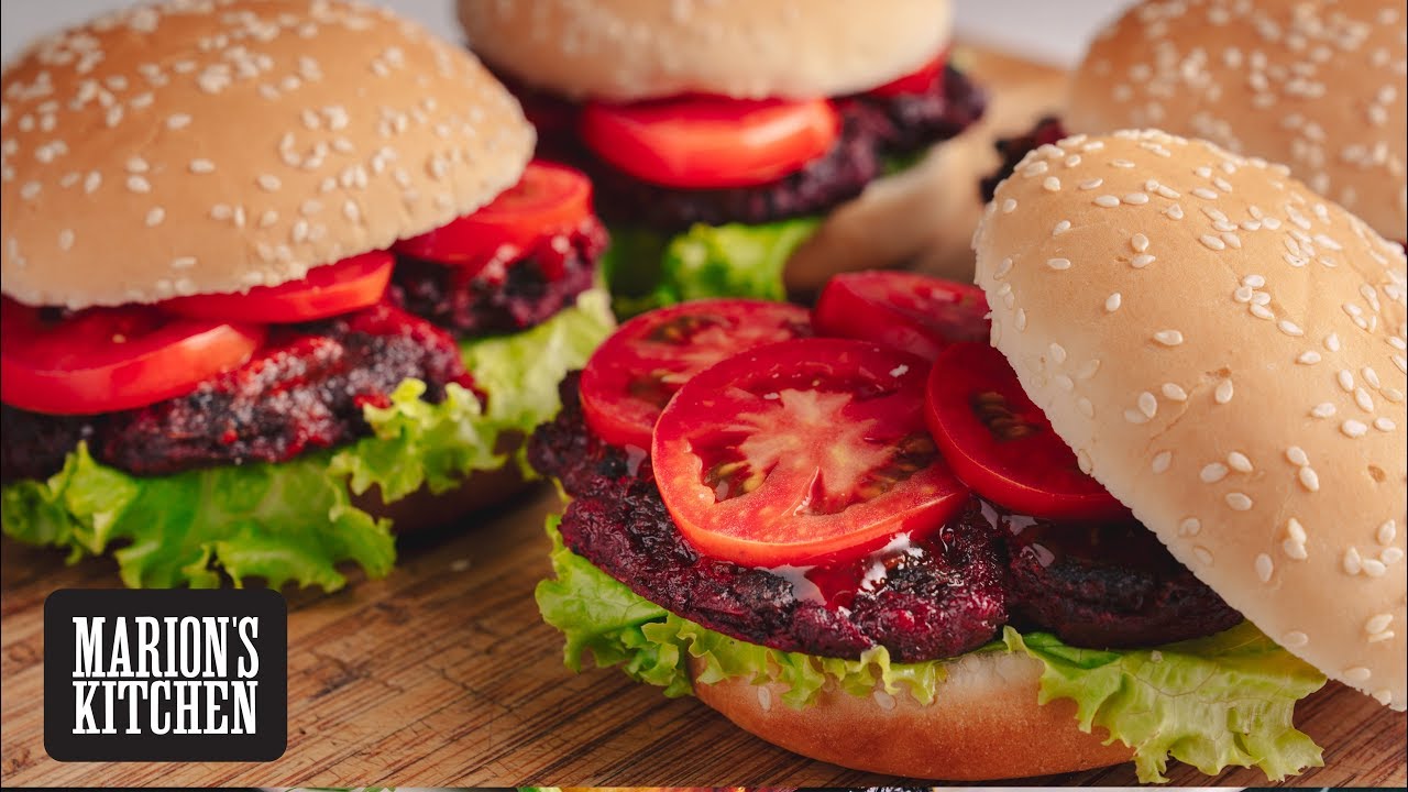Beetroot Smash Burgers - Marion's Kitchen