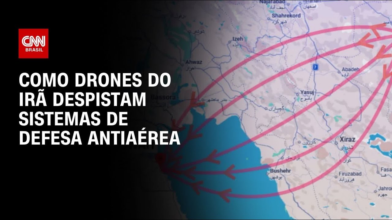 Guerra no Oriente Médio: Como drones do Irã despistam os sistemas de defesa | BASTIDORES CNN