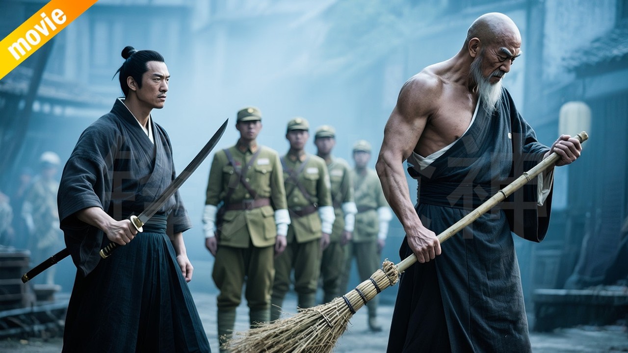 一擊秒殺！日軍踹門搶寶時，小和尚一掌拍爆他的頭！ ⚔️  抗日  MMA | Kung Fu  | 功夫 | 战争 | 特种兵