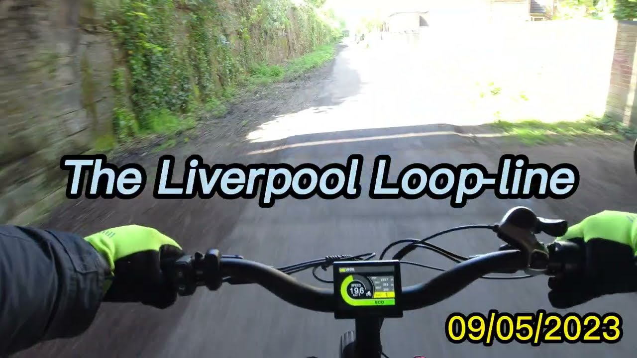 Part 2  Cycling along The Liverpool Loop-Line, Mill Lane to Aintree
