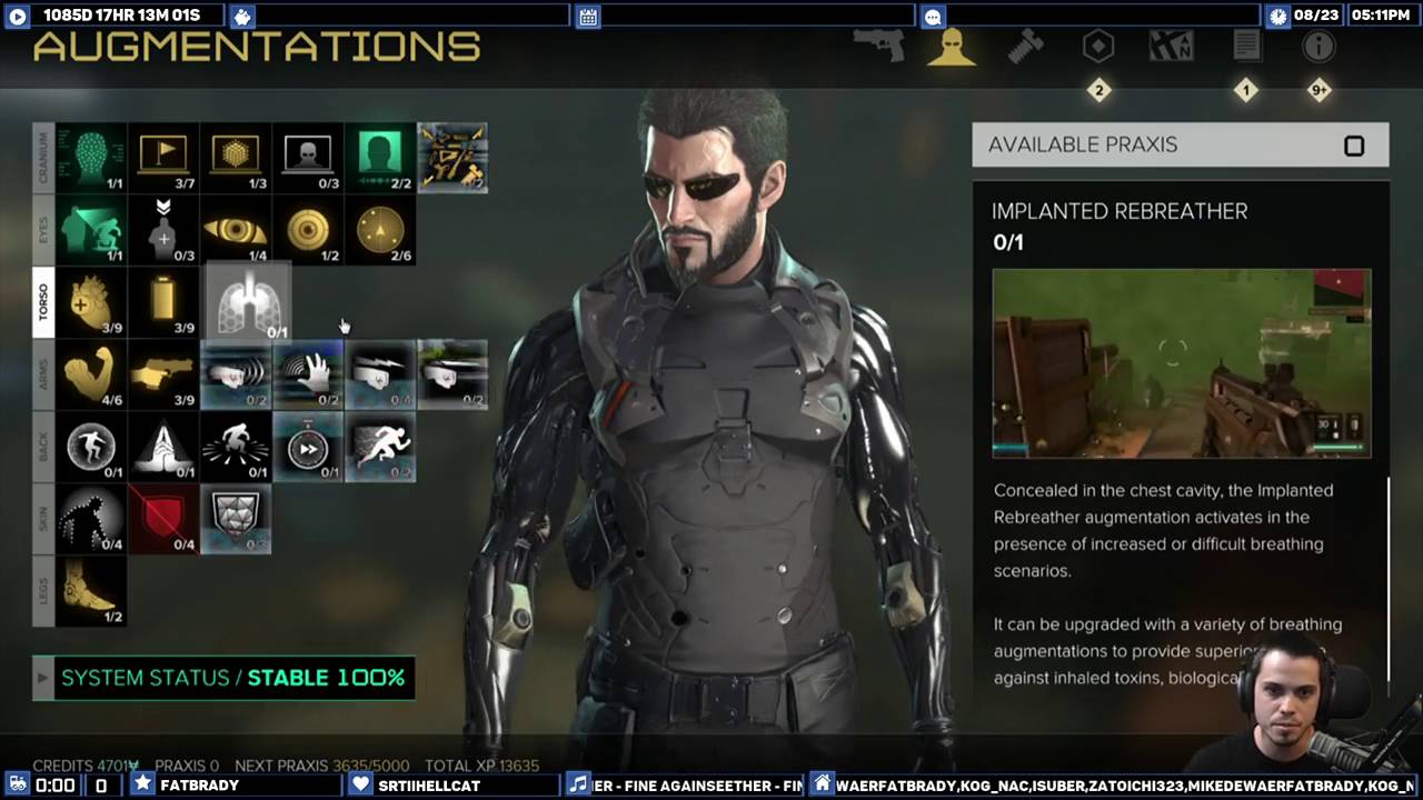 Deus Ex Mankind Divided — Советы и хитрости — Стартовая сборка Paxis — Хорошие улучшения, чтобы п...