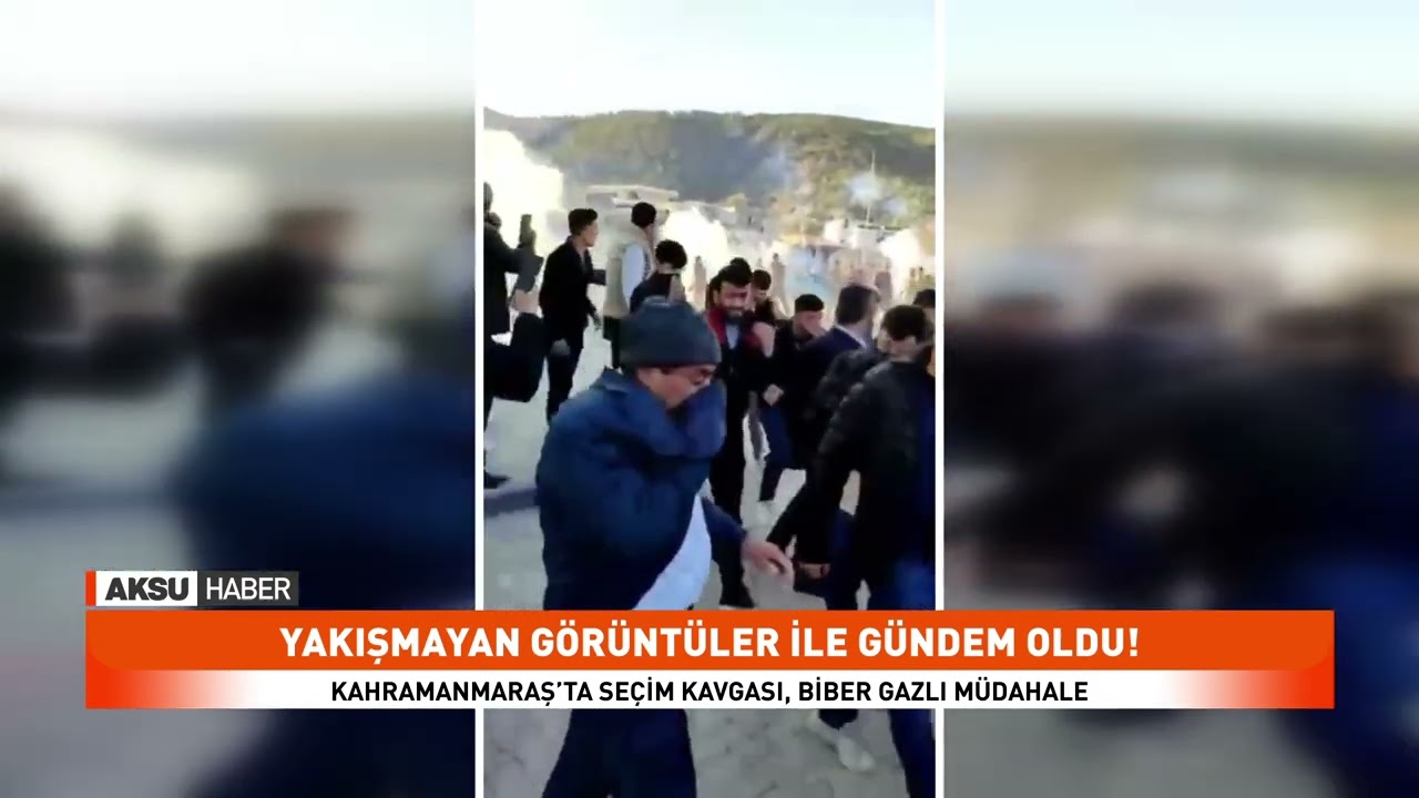 Kahramanmaraş’ta Seçim Kavgası, Biber Gazlı Müdahale