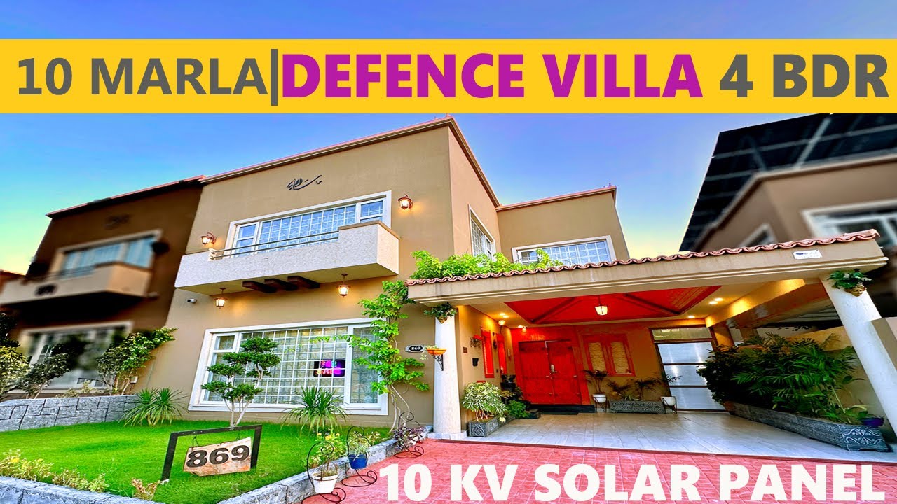 Owner-Built 10 Marla Defence DHA Villa for Sale in DHA Phase 1 Islamabad | 10 kV Solar Panel