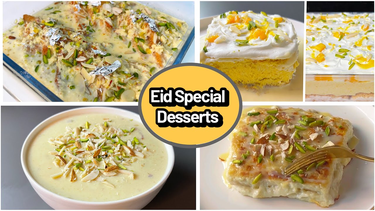 Eid Special Dessert Recipes by cooking with sariya 2024