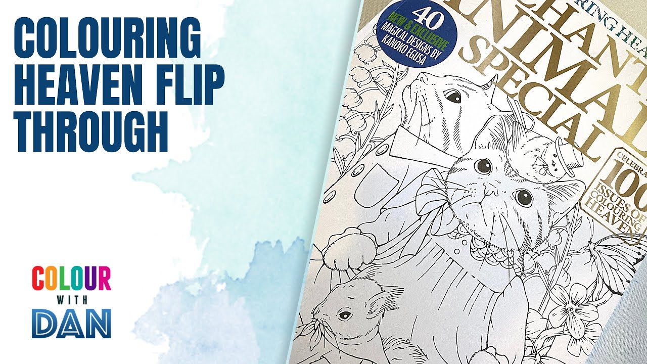 Colouring heaven Enchanted animals - flip through