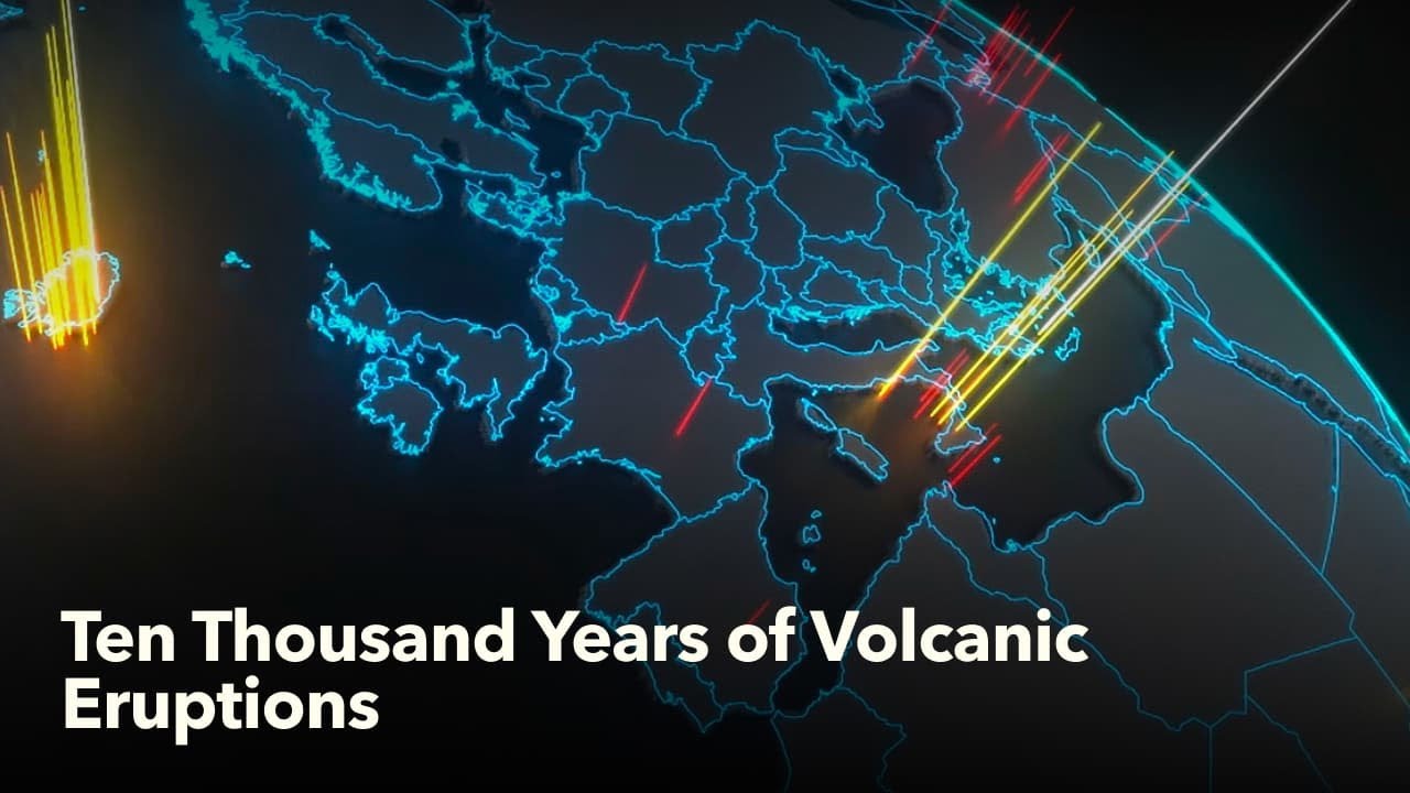 Animated Maps: Ten Thousand Years of Volcanic Eruptions