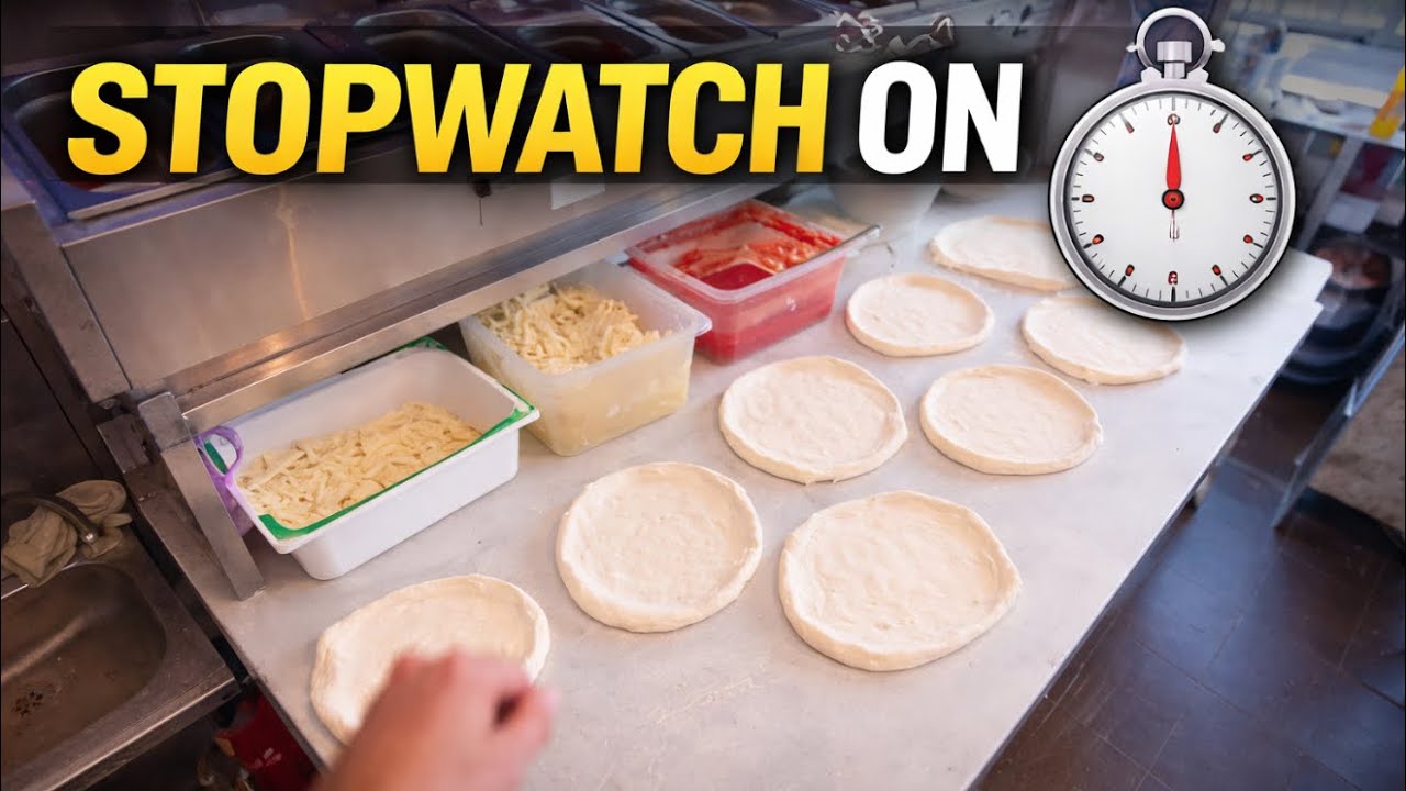 How fast can I open 7 pizza dough balls? 🍕 POV 