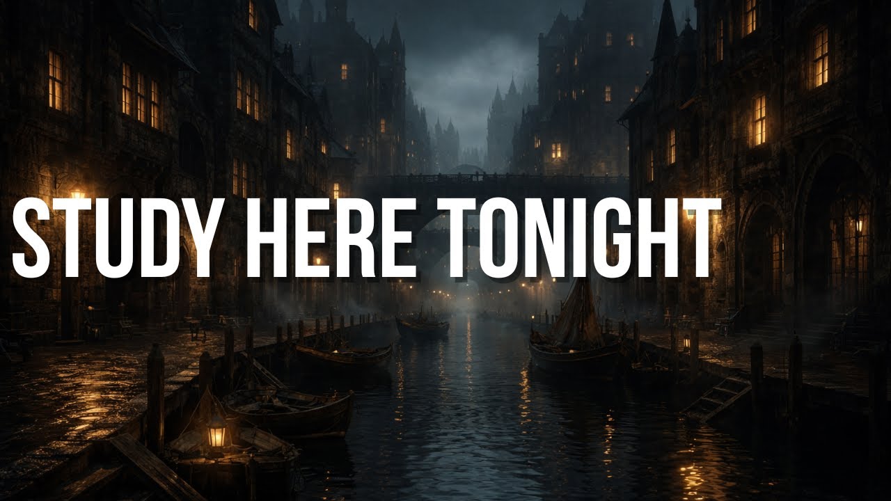 Study in a Dark Fantasy City 🌙 | Inspired by Six of Crows | Cozy Night in Ketterdam