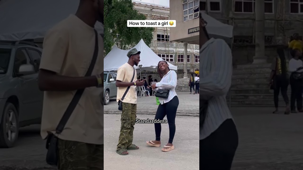 How to toast a lady 😂 