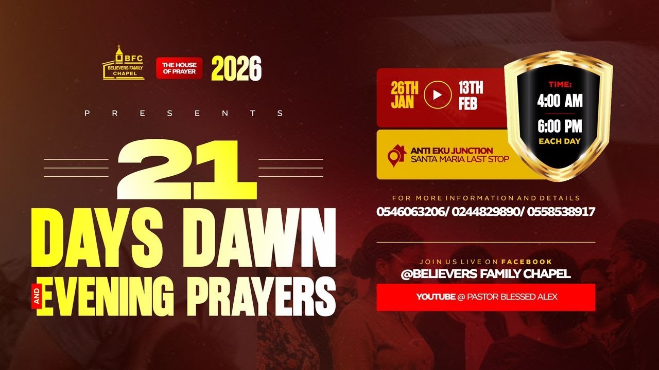 BELIEVERS FAMILY CHAPEL (EVENING SESSION DAY 12)
