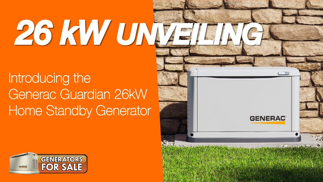 UNVEILING The 26kW Generac Guardian Home Standby Generator And How It Differs From A 24 kW