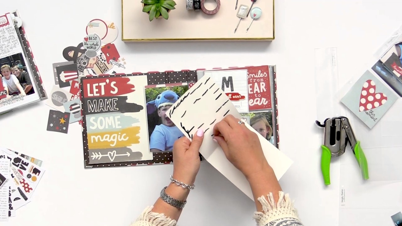 How to Create Custom Pocket Pages for a Disney-inspired Album with Layle Koncar | Simple Stories