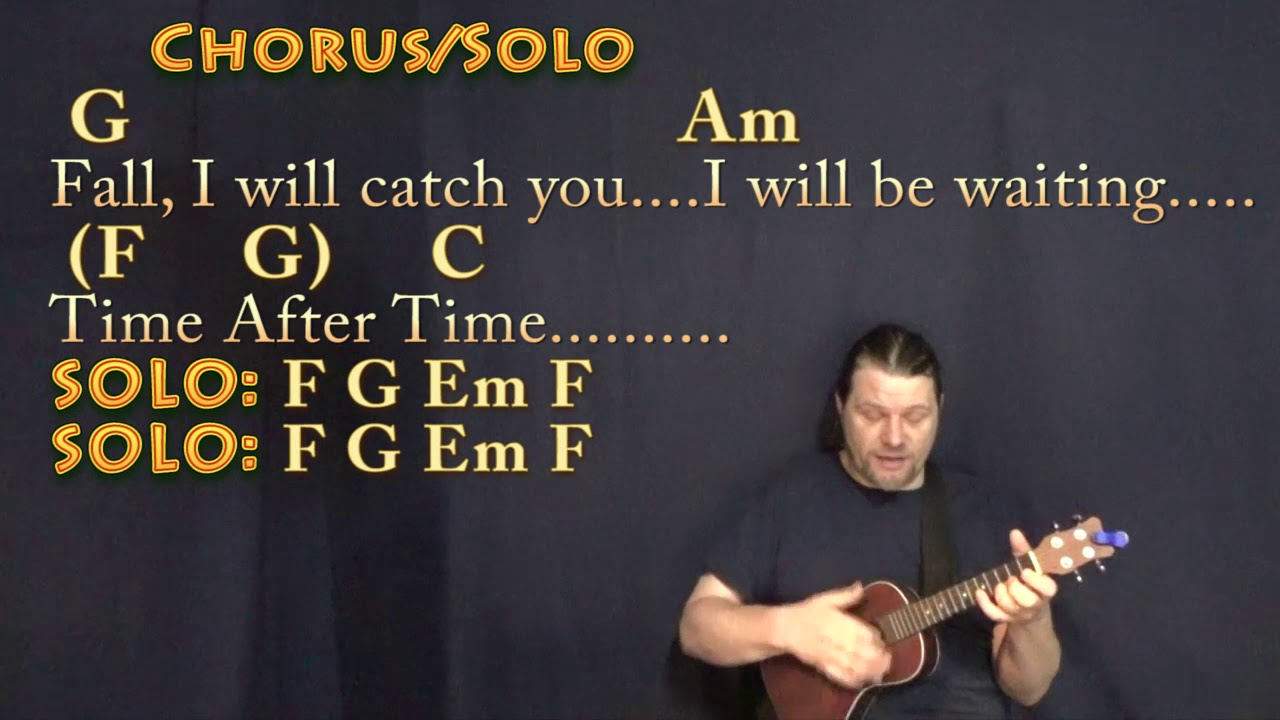Time After Time (Cyndi Lauper) Ukulele Cover Lesson in C with Chords/Lyrics