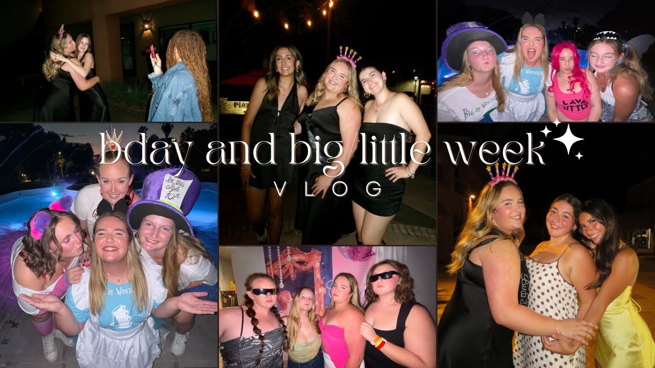 big/little reveal & bday week vlog! | UNIVERSITY OF ARIZONA