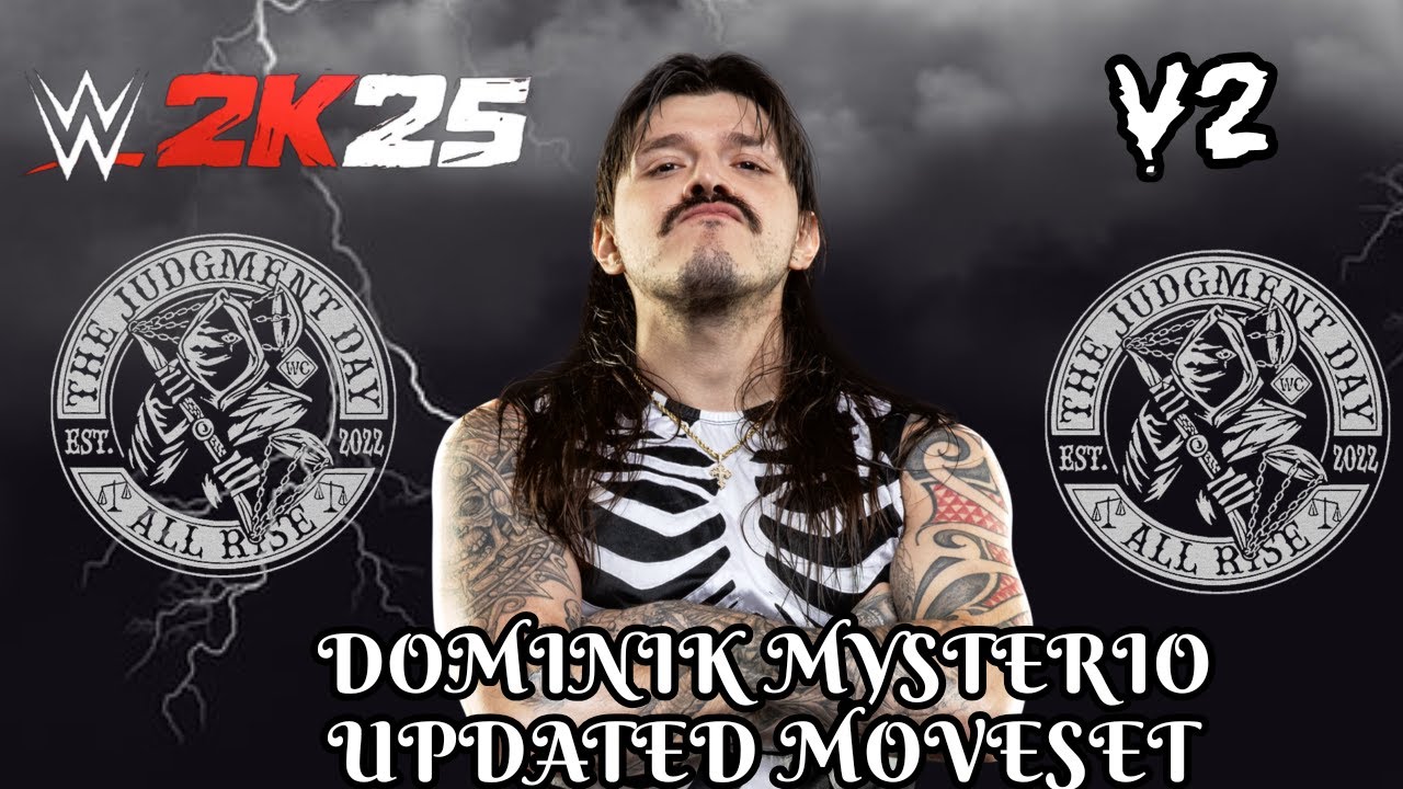 WWE 2K25 Dominik Mysterio Updated Moveset V2 + Superstar Settings