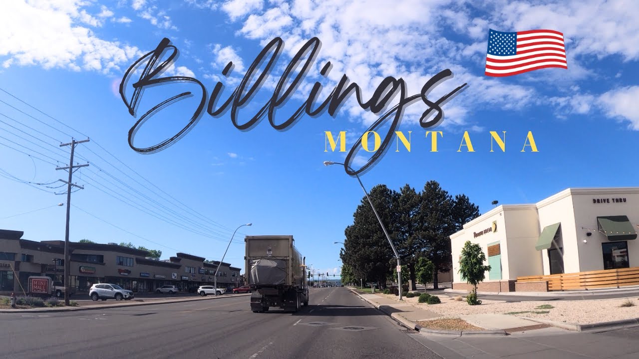 Tour around City of BILLINGS, Montana | United States [4K] - most populous city in Montana
