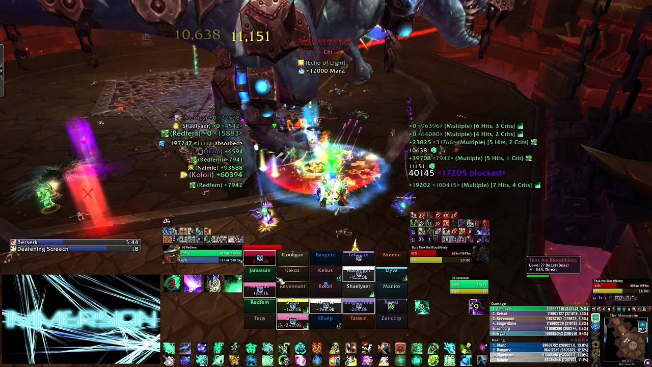 Immersion vs Thok the Bloodthirsty (25 Heroic; Mistweaver Monk PoV)