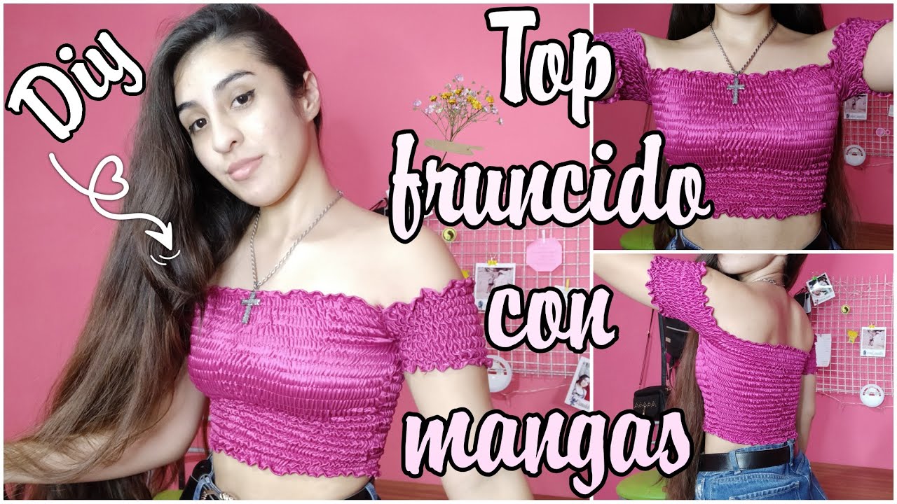 ¿Cómo hacer un TOP FRUNCIDO? #DIY | Ro Diaz
