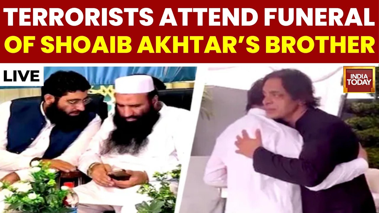 LIVE: Lashkar Terrorists Spotted At Funeral Of Shoaib Akhtar's Brother | Pakistan News | India Today
