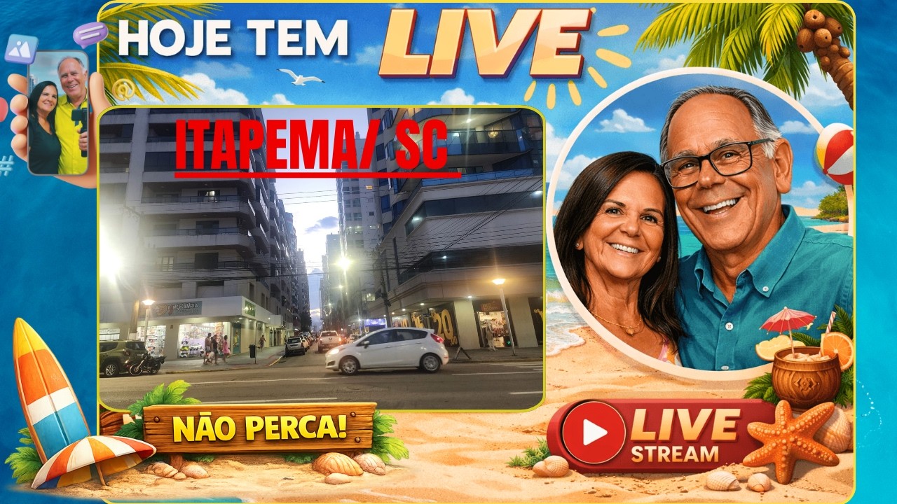 ITAPEMA /SC NOITE EM MEIA PRAIA 04/02/2026 =19:30 hrs