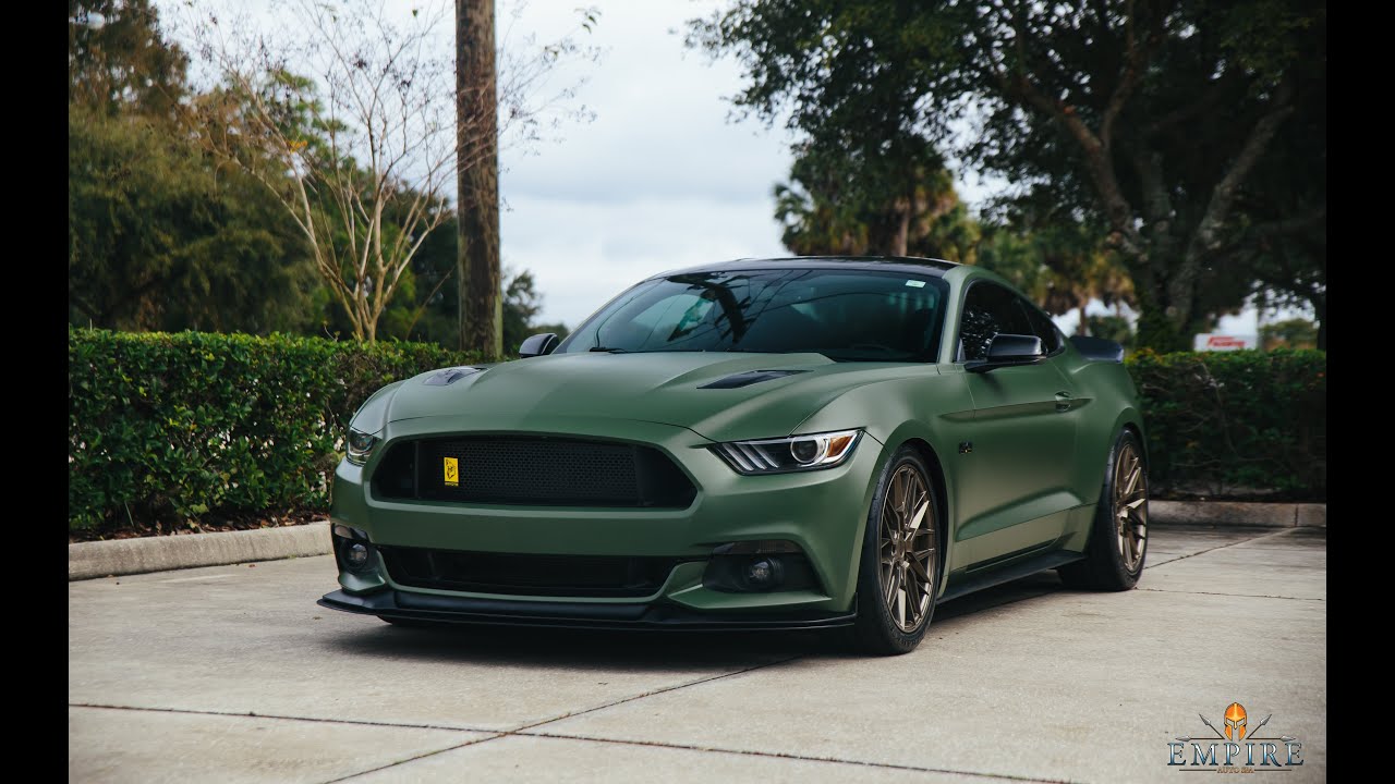 Modifying a 2016 Ford Mustang GT With a Fully Custom Vinyl Wrap and Aftermarket Wheels