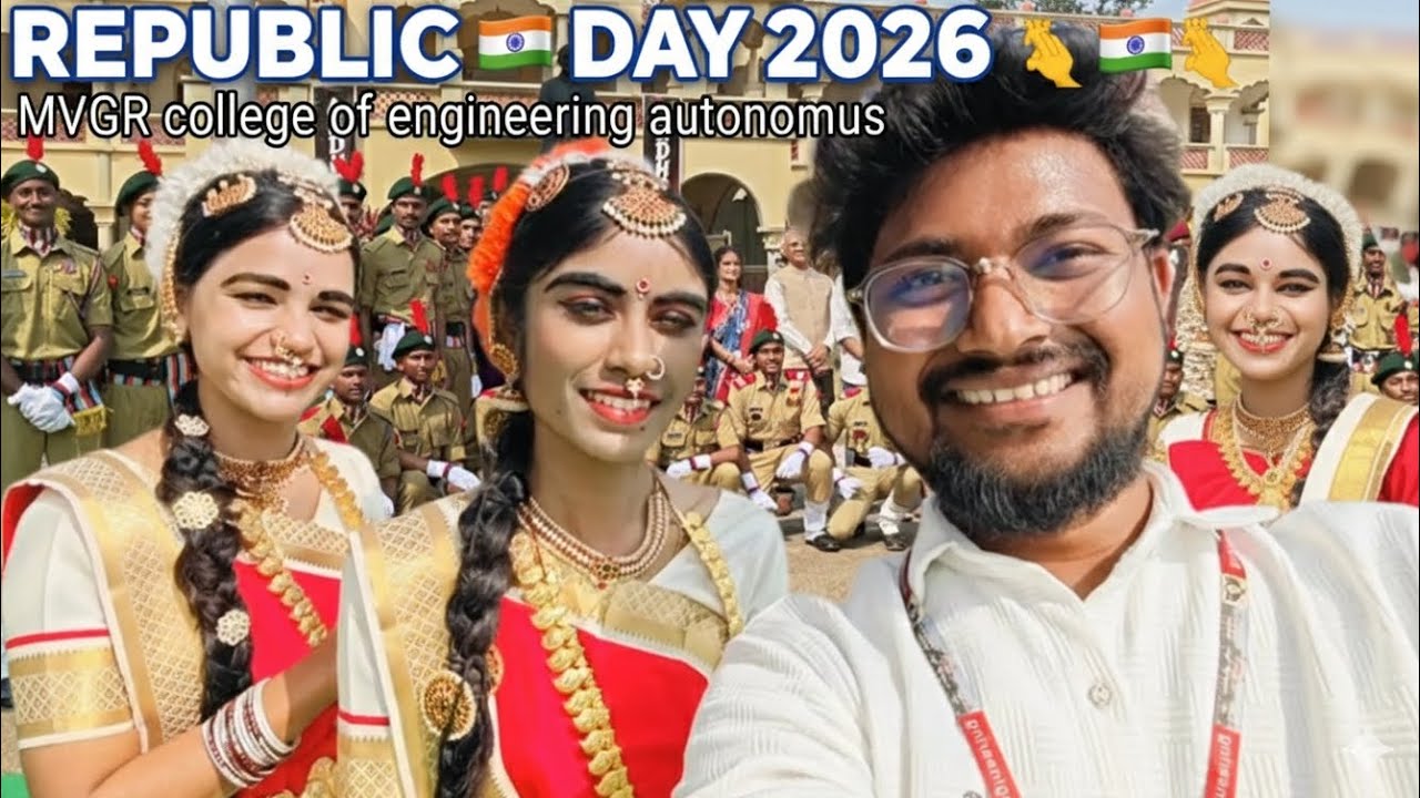 REPUBLIC🇮🇳DAY 2026 celebration in MVGR #explore #republicday #india #ncc #army #trending #telugu#vzm