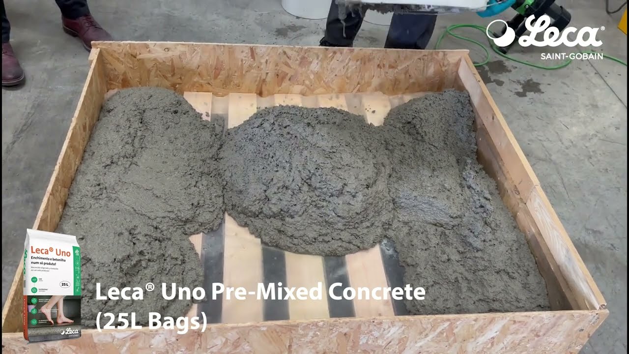 Preparing Leca® Uno Pre-Mixed Concrete (25L Bags)