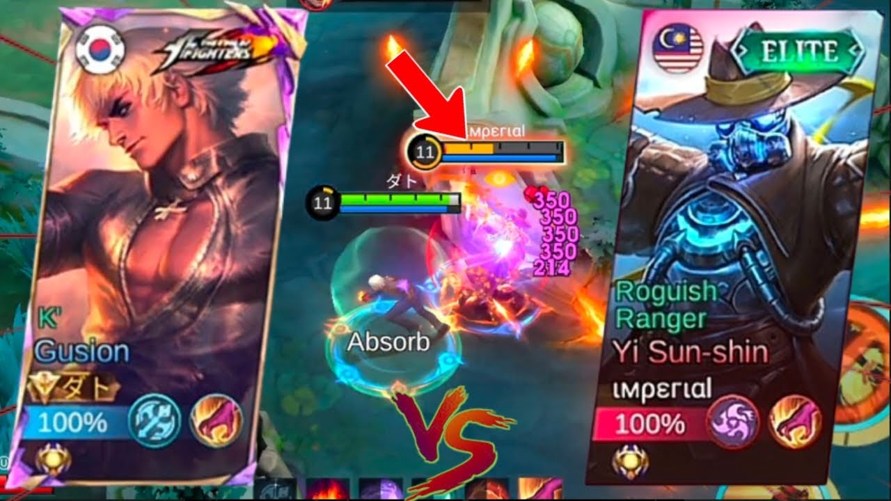 Gusion Vs Yi Sun-shin 😱 HE WILL BAN GUSION AFTER THIS!!😂 