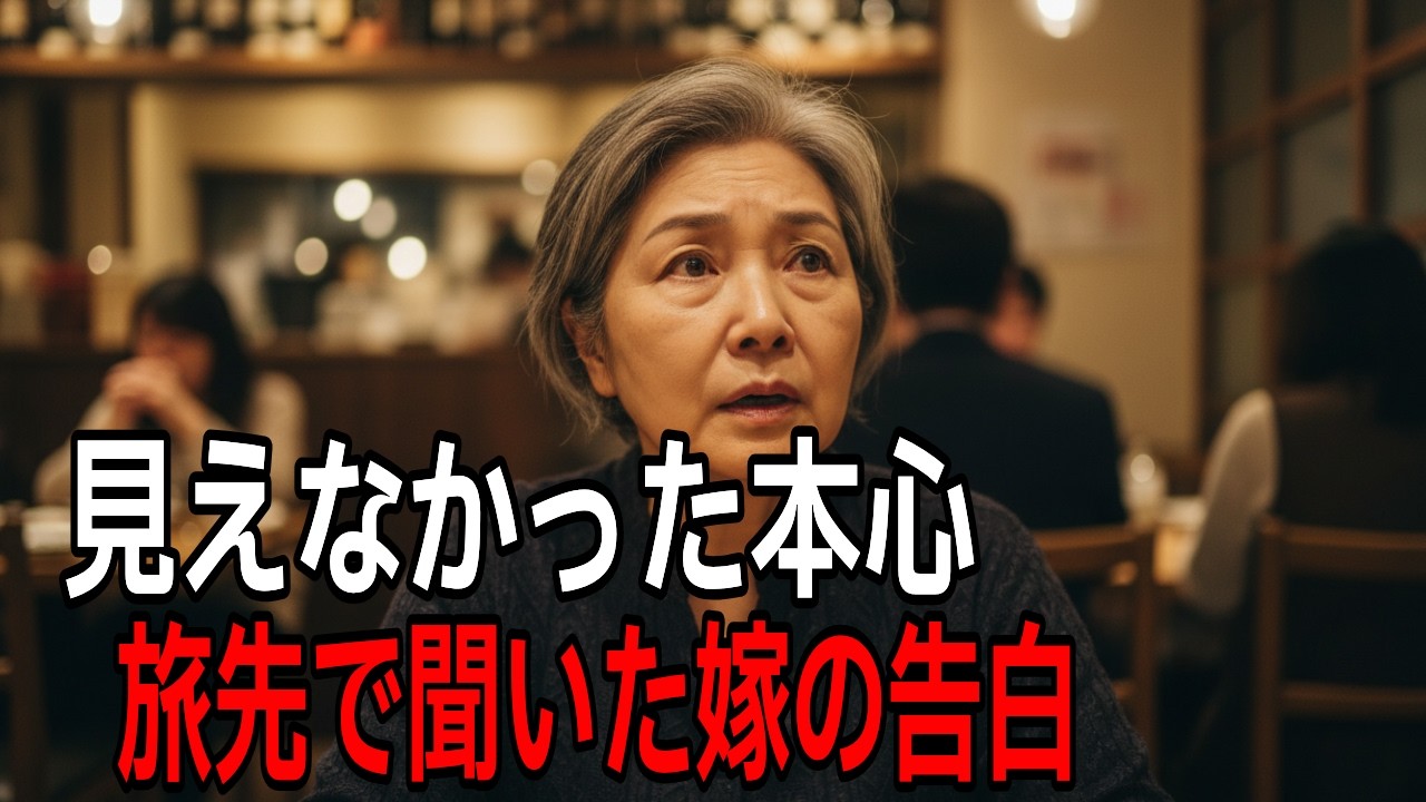 見えなかった本心…旅先で聞いた嫁の告白とは..