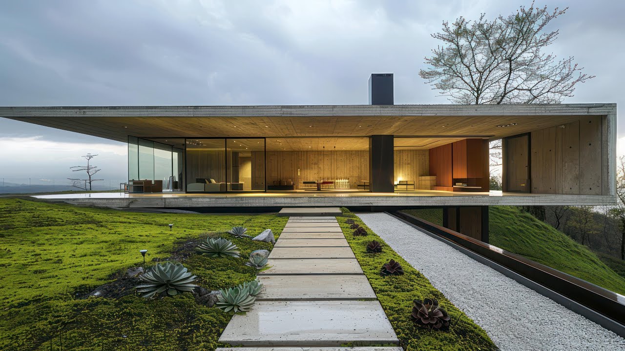 Breathtaking Modern Single Story Concrete House Facade Designs &ndash; Must See Ideas for Your Dream Home!