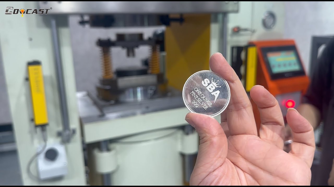 🔥 Gold Silver Coin Hydraulic Press | 100-1000 Ton Precision for LBMA Standards