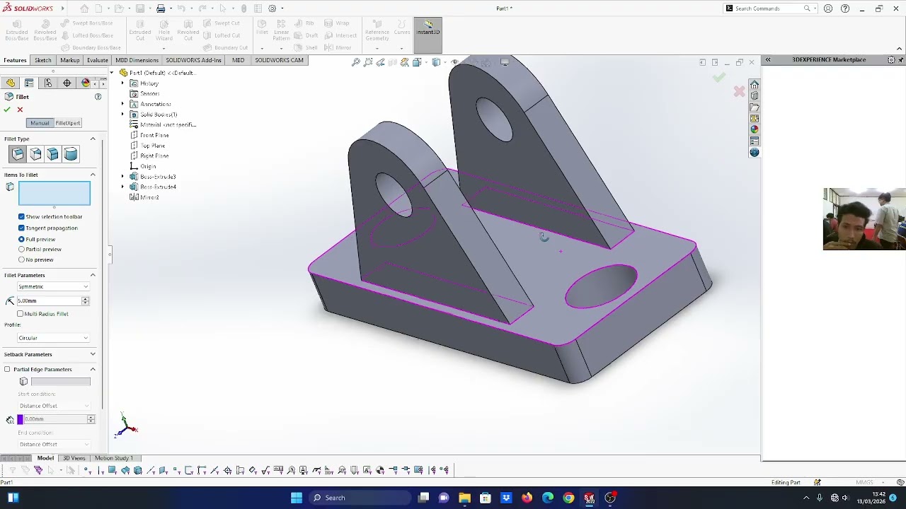 SOLID WORKS (PART AND ASSEMBLEY) UTS