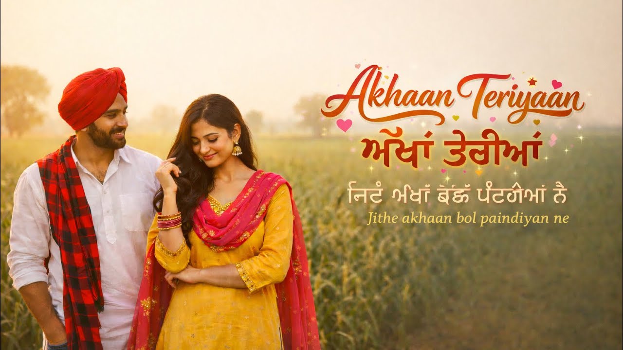Akhaan Teriyaan | Romantic Punjabi Song | Official Audio | CreateVibeDaily