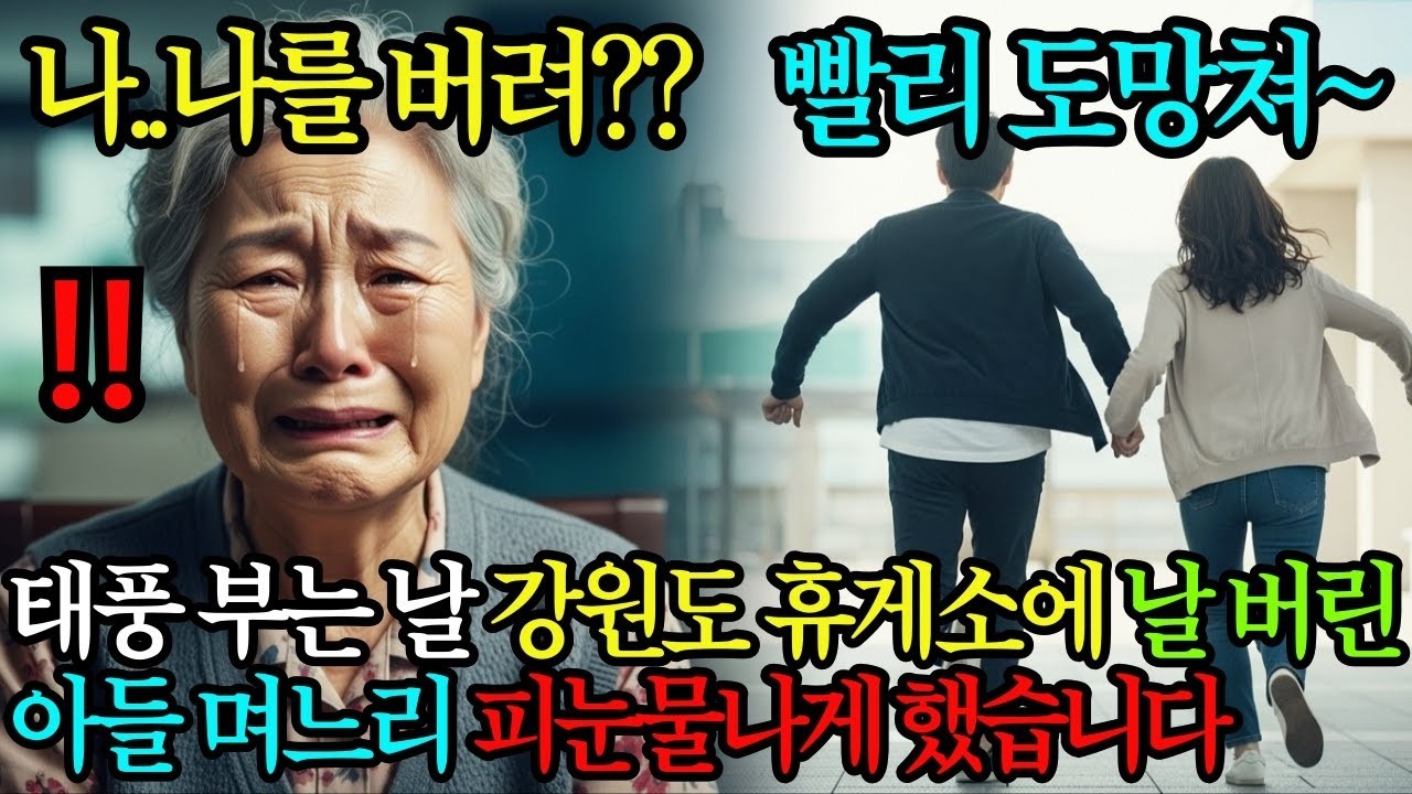 바람 세게 부는 날 강원도 휴게소에 나를 버리고 간 아들 며느리, 완벽한 복수를 했습니다