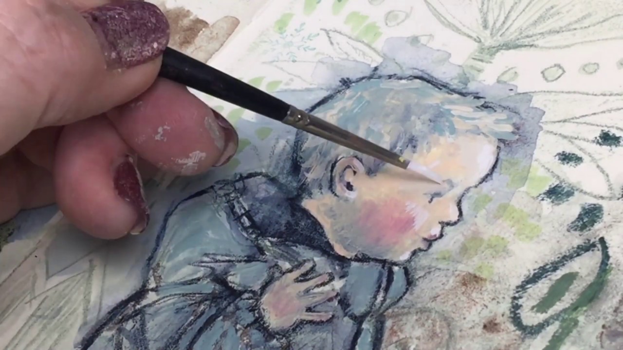 Drawing With Inktense On Mixed Media