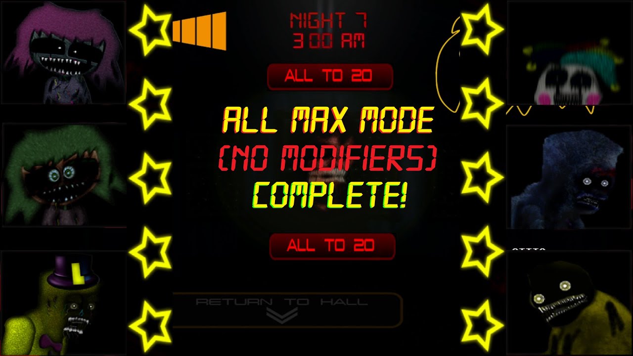 Five Nights at The AGK Studio 5: Updated Edition 2.0 - I beat All Max Mode!