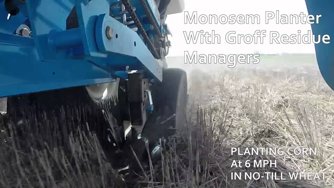 Monosem Planter With Groff Residue Managers