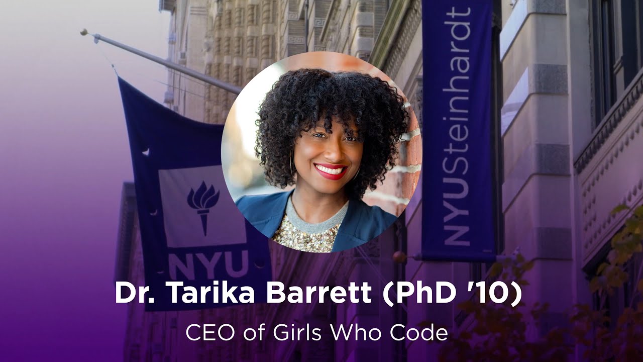 Meet Girls Who Code CEO Dr. Tarika Barrett | NYU Steinhardt (PhD '10)