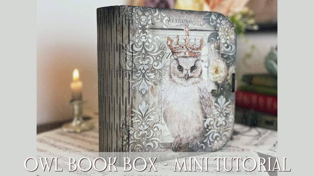 Owl Book Box - mini tutorial 