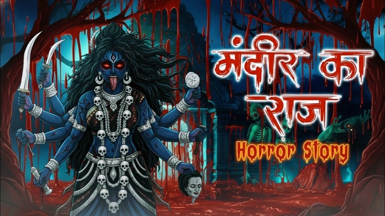 रुद्रकाली मंदिर का राज😱🔥| Real Haunted Stories | Horror Story| Hindi Horror Cartoon | Bhutiya Kahani