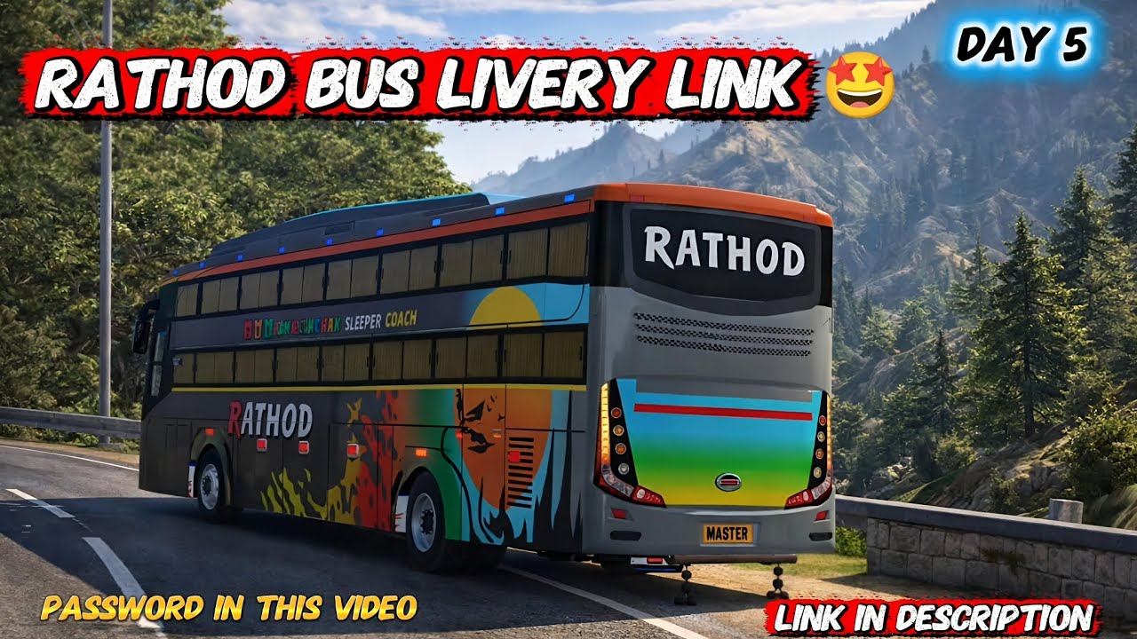 Окраска автобуса Rathod 🤩⚜️ | Ссылка в описании 👇 | HD-качество | #rathodbuslivery #rathodtravels...